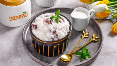 Photo of Лимонный пудинг с малиной
